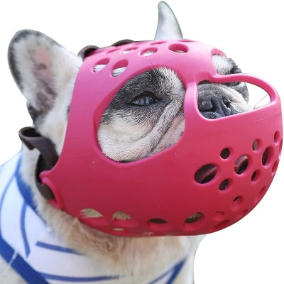 Muselière Chien - SiliconeDogMuzzle™ - Rose