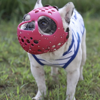 Muselière Chien - SiliconeDogMuzzle™ - Rose