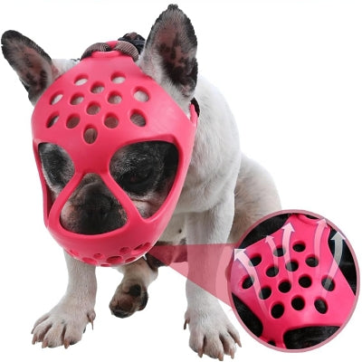 Muselière Chien - SiliconeDogMuzzle™ - Rose