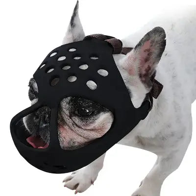 Muselière Chien - SiliconeDogMuzzle™ - Noir