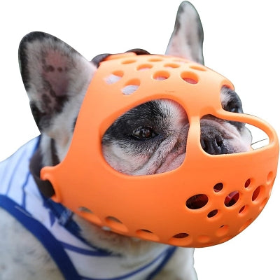 Muselière Chien - SiliconeDogMuzzle™ - Orange